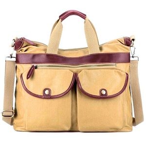 Unisex Waterproof Canvas Messenger Laptop bag 15.6"